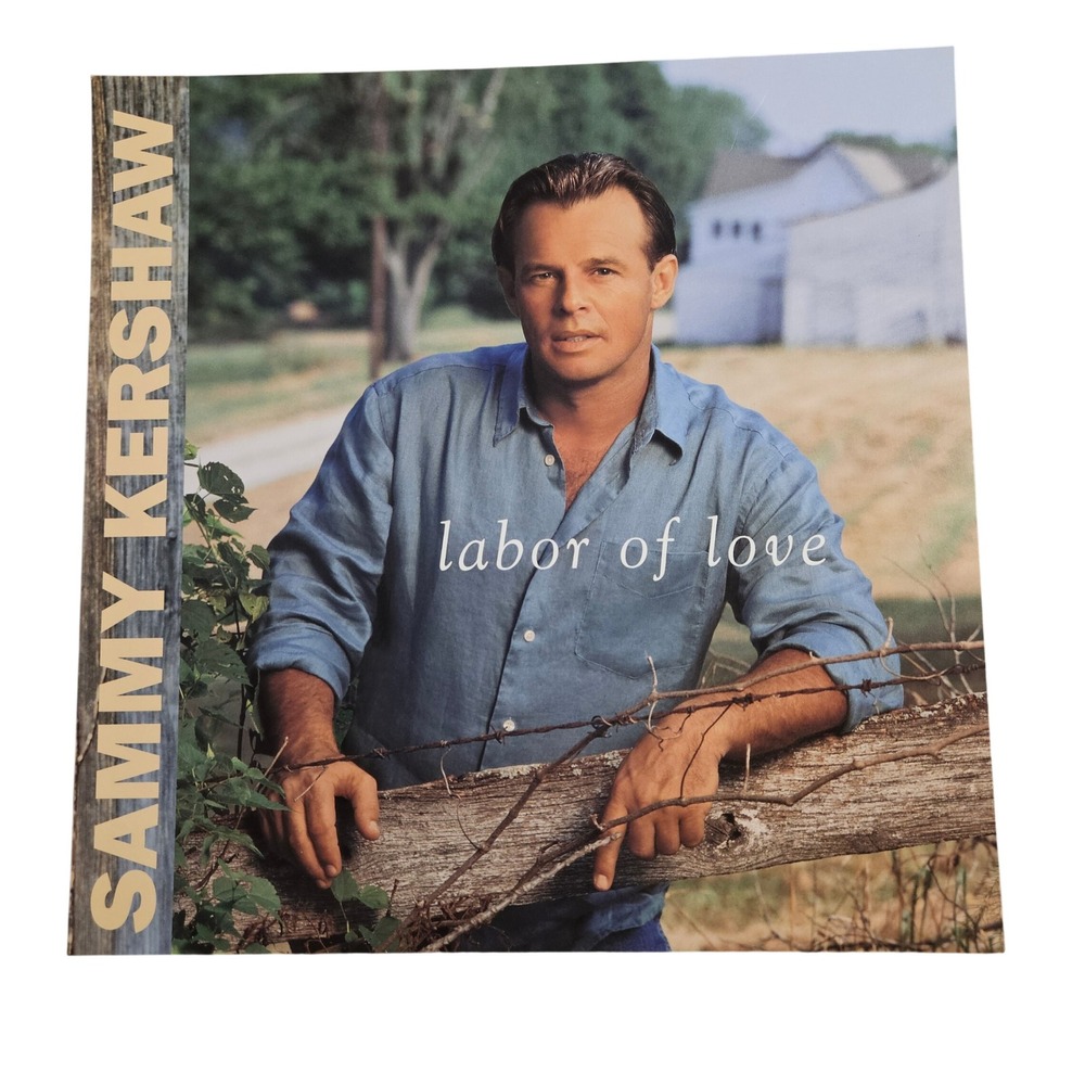 Sammy Kershaw‎ Labor of Love 12x12 Double Sided Flat Promo Poster Vintage 1997